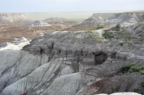 view from the Blue Mesa Overlook at the Petrified Forest